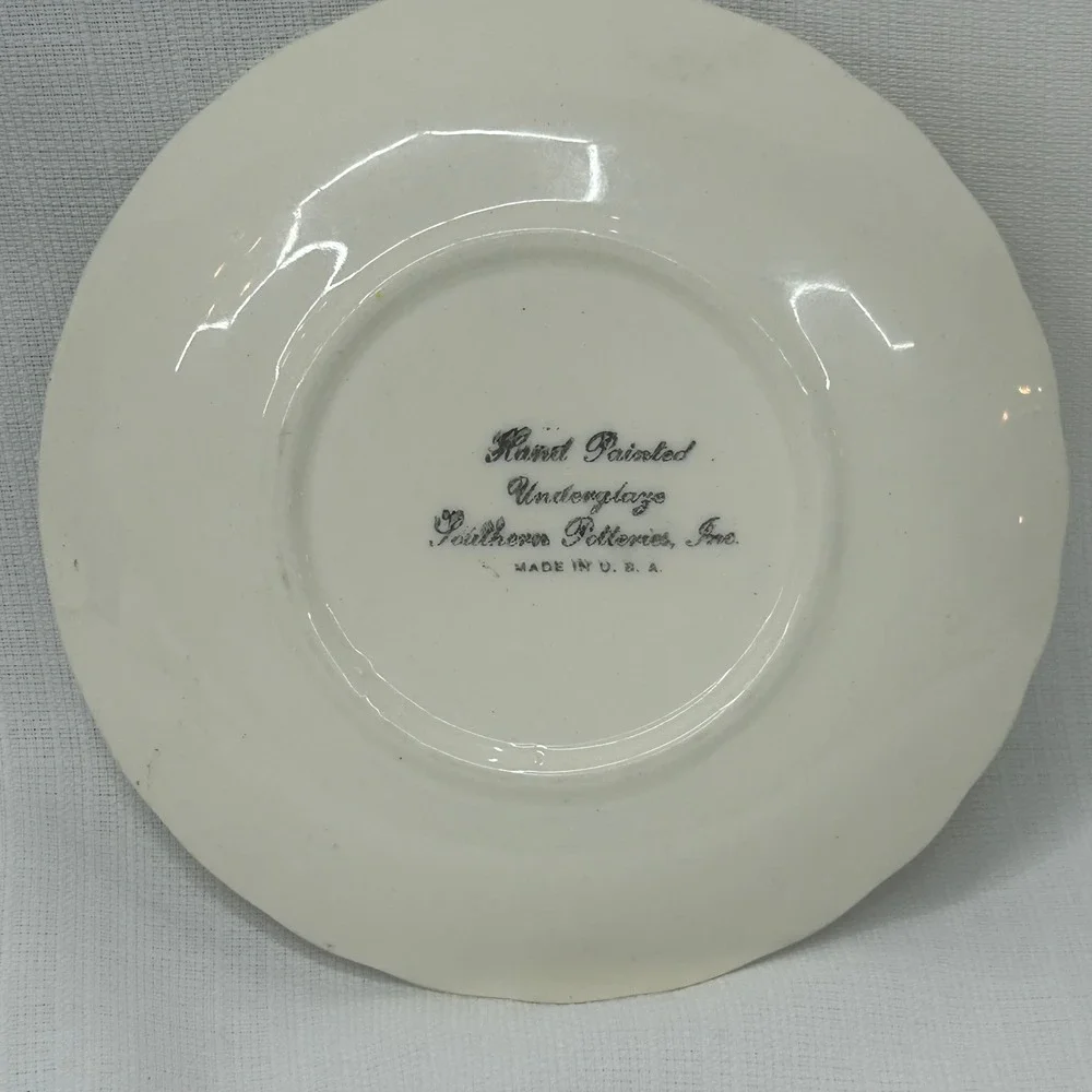 Vintage Blue Ridge Southern Potteries Red Hill Floral 6